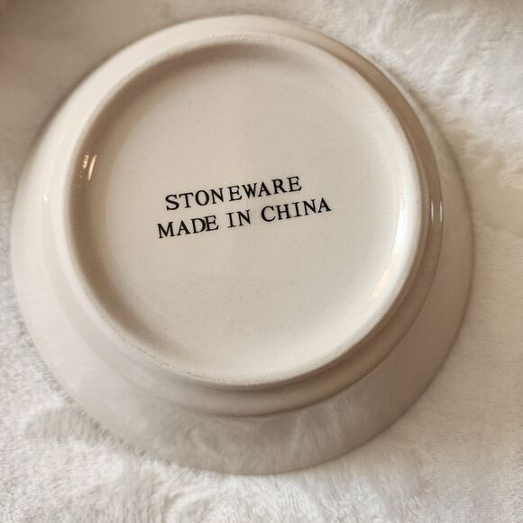 Royal Seasons 4 Piece Stoneware Christmas Snowmen Soup Bowls 6.5" - Picture 5 of 6